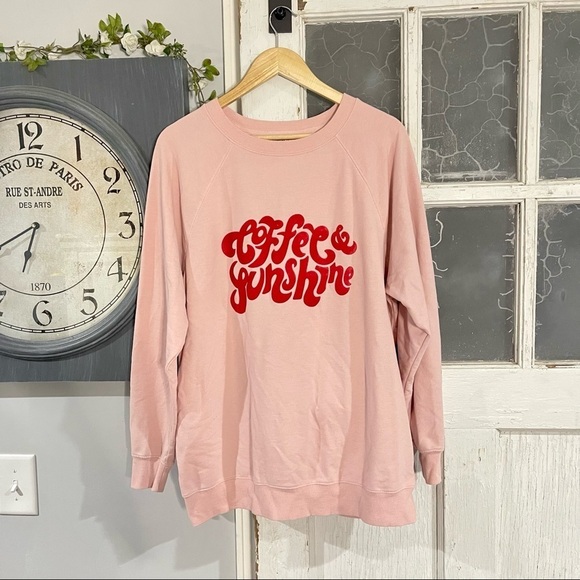 Wildfox Valentines Coffee and Sunshine Crewneck Sweatshirt - Picture 1 of 7